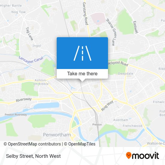 Selby Street map