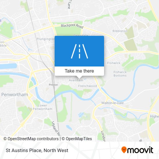 St Austins Place map
