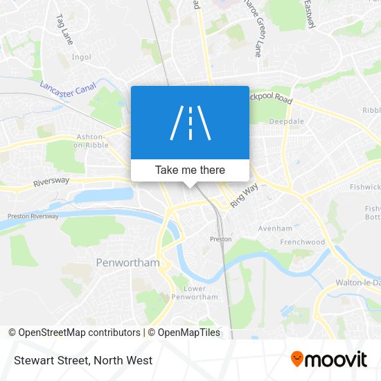 Stewart Street map