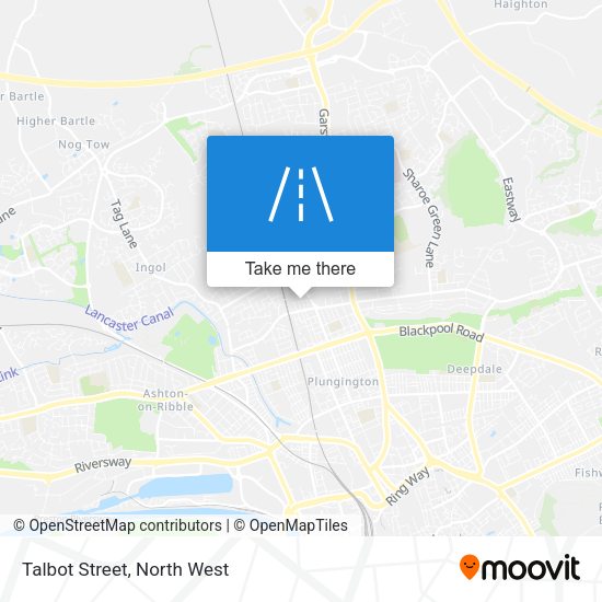 Talbot Street map
