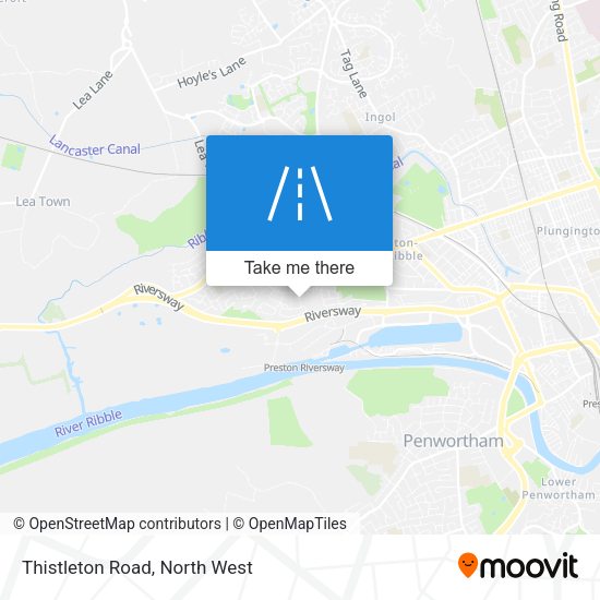 Thistleton Road map
