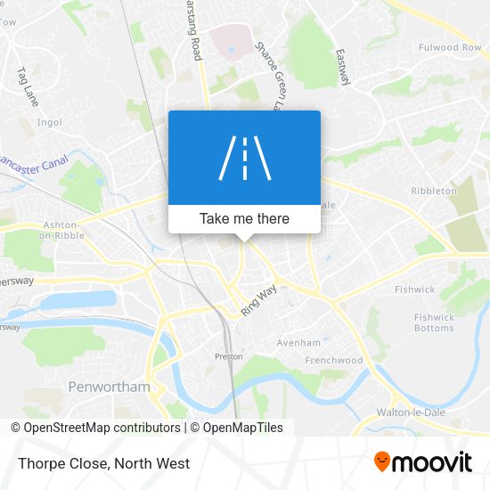 Thorpe Close map
