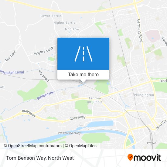Tom Benson Way map