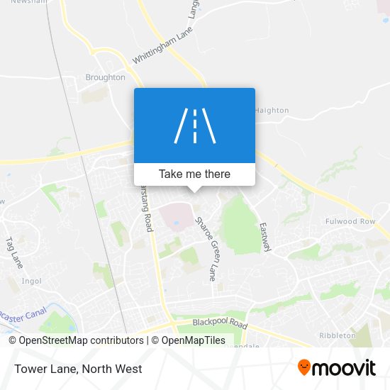 Tower Lane map