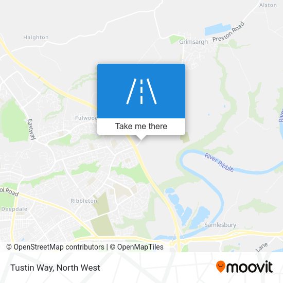 Tustin Way map