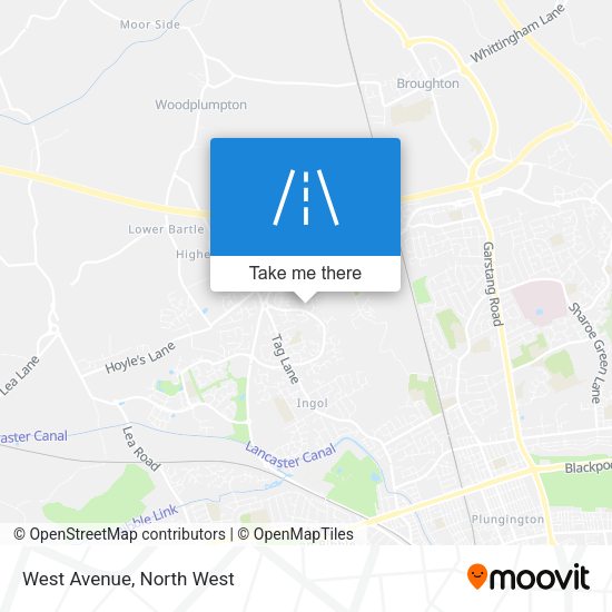 West Avenue map