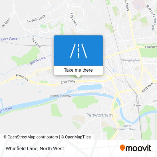Whinfield Lane map