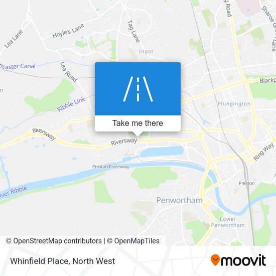 Whinfield Place map