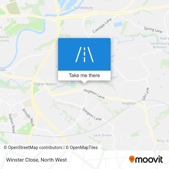 Winster Close map