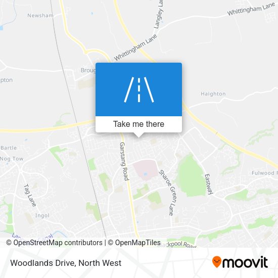 Woodlands Drive map