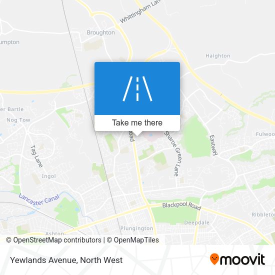Yewlands Avenue map