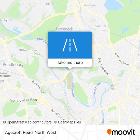 Agecroft Road map