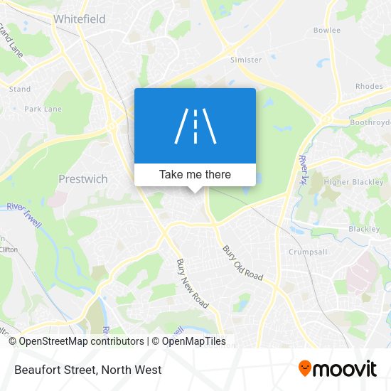 Beaufort Street map