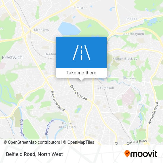 Belfield Road map