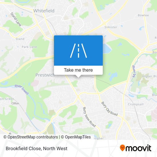 Brookfield Close map