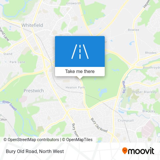 Bury Old Road map