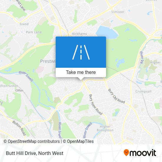 Butt Hill Drive map