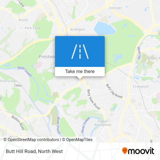 Butt Hill Road map