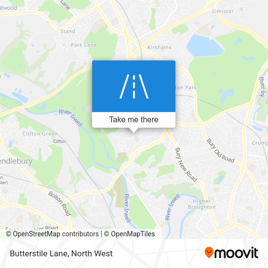 Butterstile Lane map