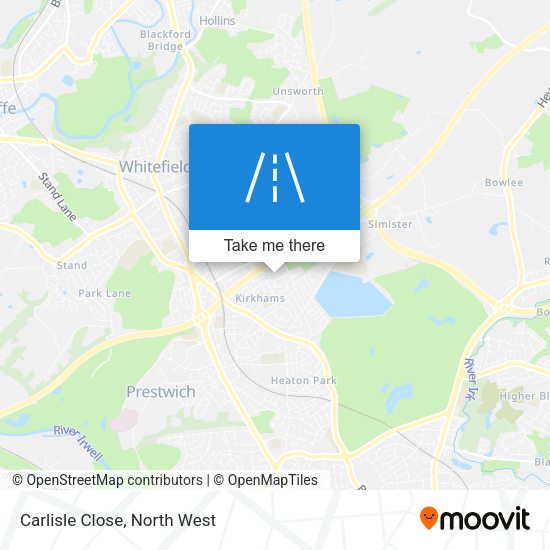 Carlisle Close map