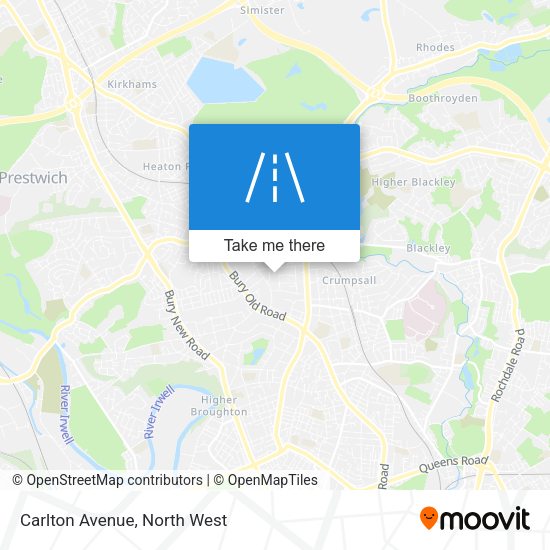 Carlton Avenue map