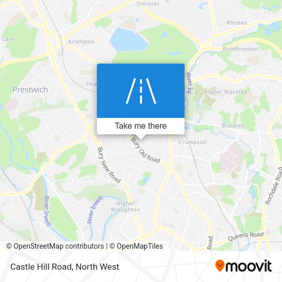 Castle Hill Road map