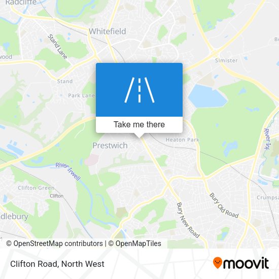 Clifton Road map