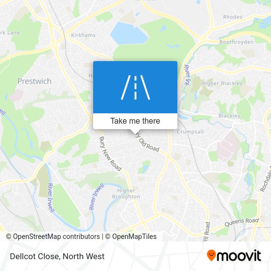 Dellcot Close map