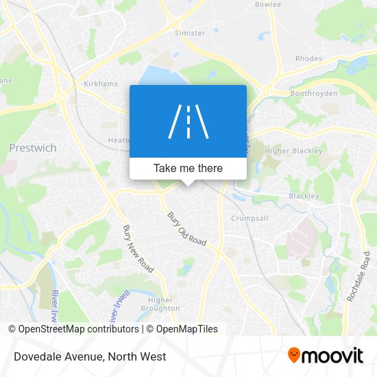 Dovedale Avenue map