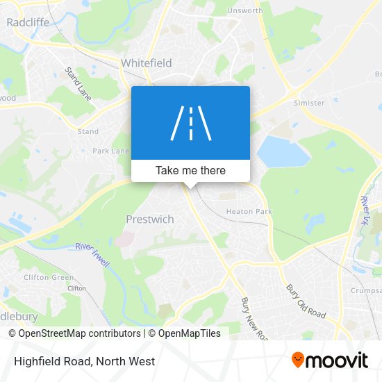 Highfield Road map