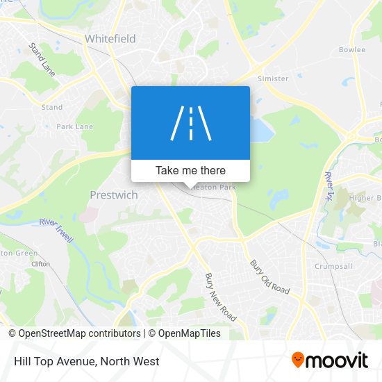 Hill Top Avenue map