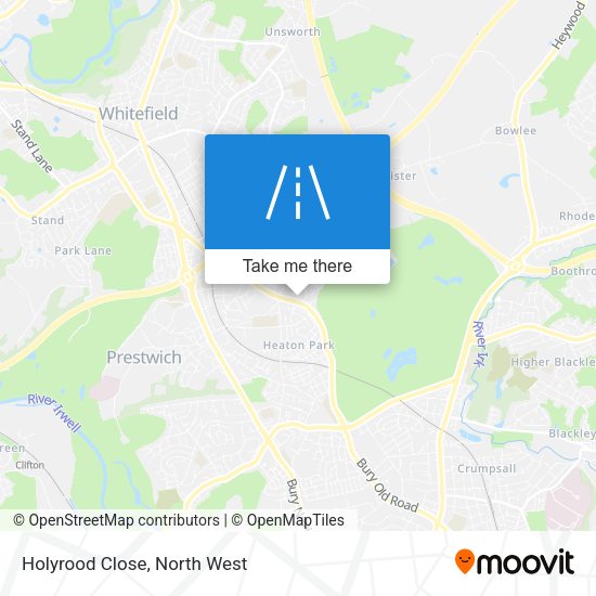 Holyrood Close map