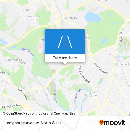Ladythorne Avenue map