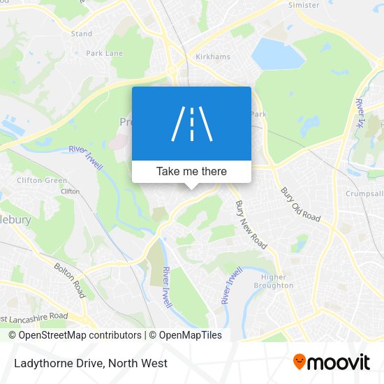 Ladythorne Drive map