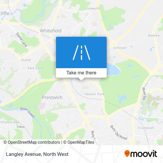 Langley Avenue map