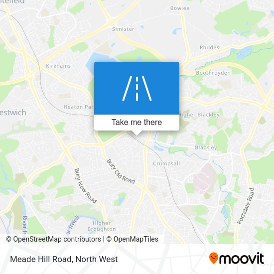 Meade Hill Road map