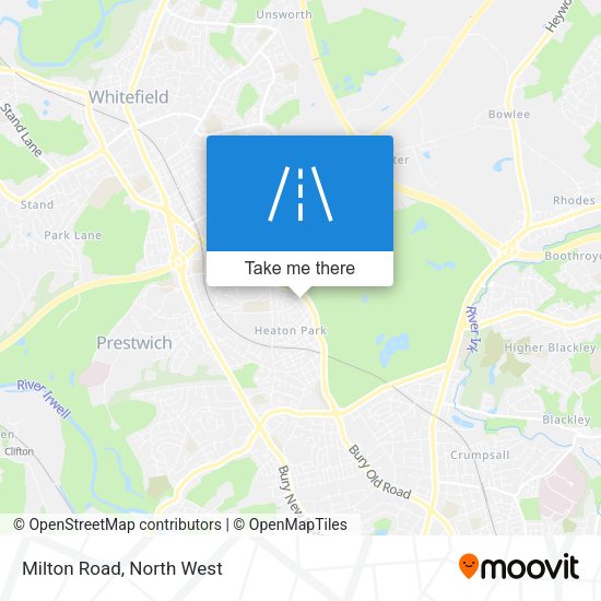 Milton Road map
