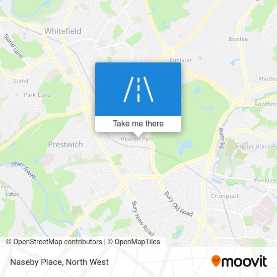 Naseby Place map