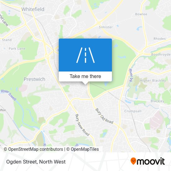 Ogden Street map