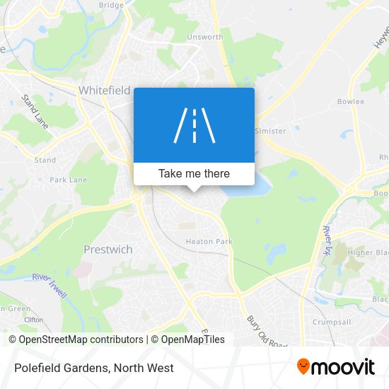 Polefield Gardens map