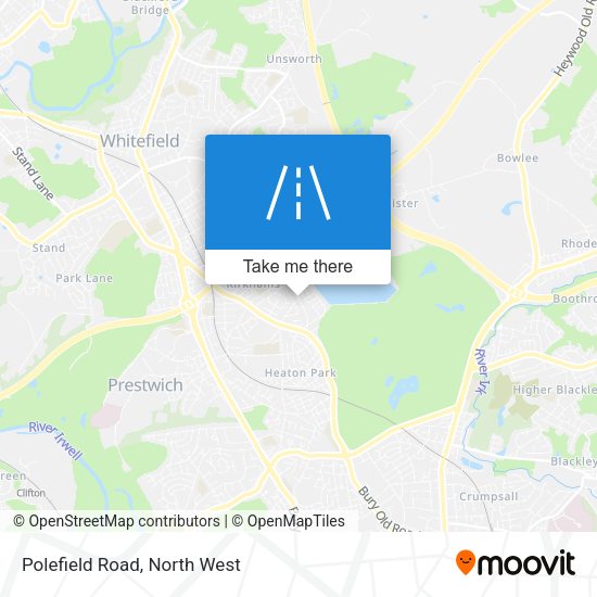 Polefield Road map