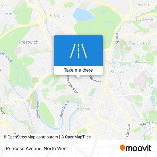 Princess Avenue map