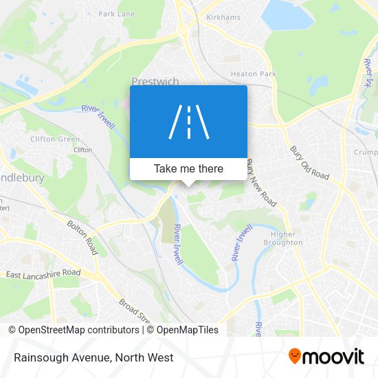 Rainsough Avenue map