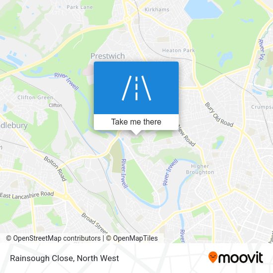 Rainsough Close map