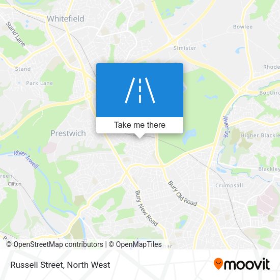 Russell Street map