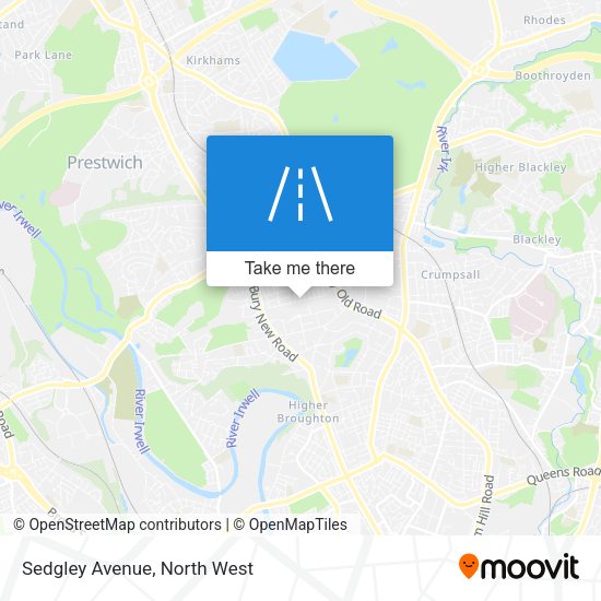 Sedgley Avenue map