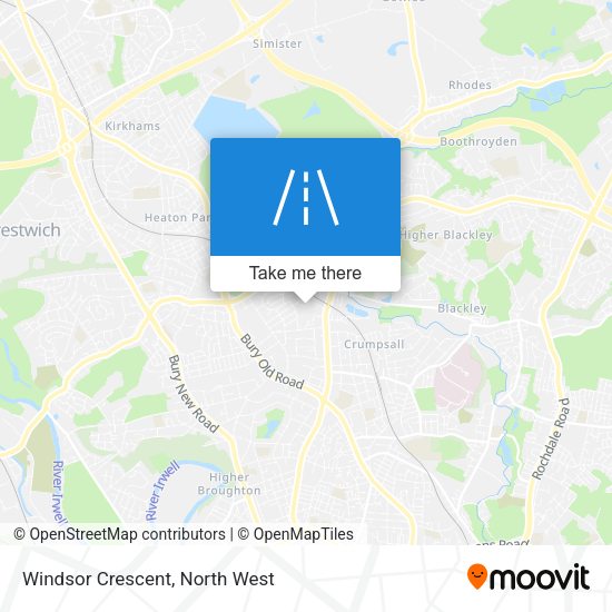 Windsor Crescent map