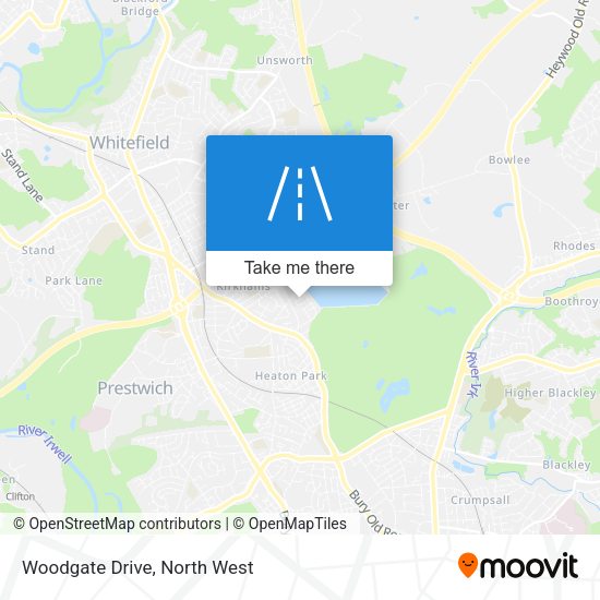 Woodgate Drive map