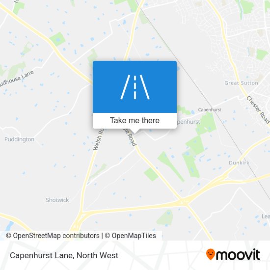 Capenhurst Lane map