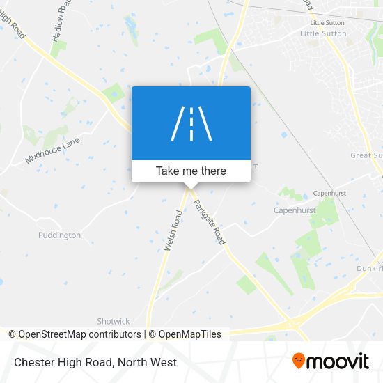 Chester High Road map
